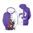 thumbnail image 2 of Game Genshin Impact Series Sudadera con capucha para hombre y mujer, talla europea, holgada, talla grande, 2 of 5