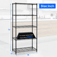Storage Metal Shelf 5 Tier Wire Shelving Unit Standing Shelf Units