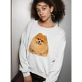 thumbnail image 2 of Pomeranian Dog Sweatshirt Women -SPIdeals Designs, Female 5X-Large, 2 of 4