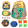 thumbnail image 2 of Toss Cornhole Toy Throwing Game Toy 3 in 1 Convenient Scoring Folding Storage Multiplayer Competitive Target Exercising Mind Entertainment Cloth Splash Cornhole Set Toy Child Toy, 2 of 6