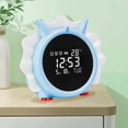 thumbnail image 3 of Cute Kids Dinosaur Desk Snoozedigital Despertador Snooze Carga USB para niños Niñas con luz de despertador Batería incorporada de 1200 mAh decorativa , azul Fernando Despertador de viaje, 3 of 8