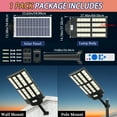 thumbnail image 4 of Bjsuc 5500W Super Bright Street Light- 3000K/4000K/6500K Waterproof Motion Sensor Solar Parking Lot Lights with Remote for Yard,Path, Patio, Porch, 4 of 6