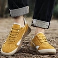 thumbnail image 5 of Men's Vintage Sneakers Upper & Soft Rubber Sole Low-Top Lace-Up Round-Toe Casual Shoes - Daily Wear, Vacation - Classic Retro Style All-Season All-Terrain Traction Cushioned Comfortable for Work,, 5 of 9