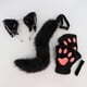 thumbnail image 5 of Diadema con orejas de animales jinwen disfraz para cumpleaños adultos niños Carnaval negro, 5 of 7
