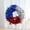 15.7in/40cm, variant on Patriotic Red White Blue Tinsel Wreath - 3 Size Options (9.8/15.7/19.6in) Star Decorated Fourth of July Wreath for Front Door, Independence Day, Memorial Day, Veterans Day Wall Porch Decor