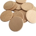 thumbnail image 2 of Oblea de madera de haya en hileras redondas, material para accesorios de joyería, material para muelas, artesanías de madera, 2 of 6