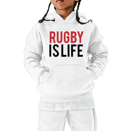 

Sweatshirts for Kids American Football Fans Sports Gift Vintage Rugby Player Sports Retro Rugby Pullover Hoodies for Boys