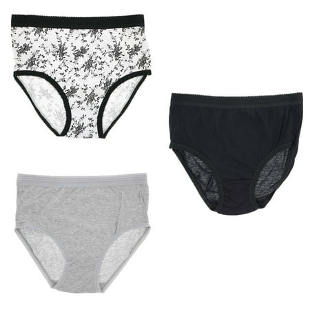 - Delta Burke Intimates Women's Plus Size 100% Cotton Full Briefs Panties (3Pr