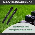 942-04244A Lawn Mower High Lift Blades Replaces 942-04290 942-04244 742 ...