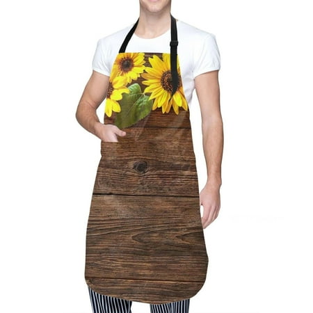 

Women s Cotton Waterproof Professional Chef Bib Apron with 2 Pockets Suitable for Chef Barbecue Apron A Multi-color