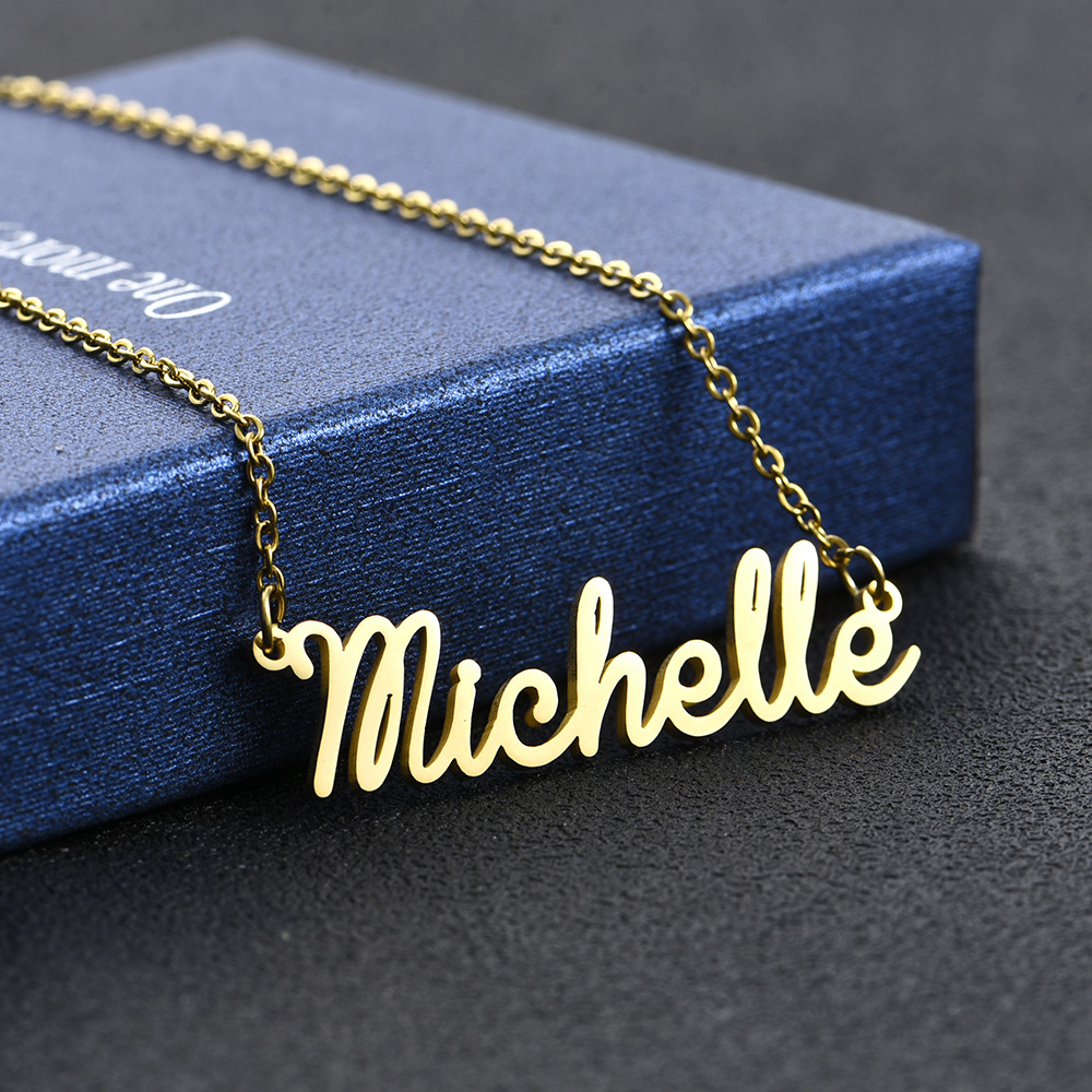 Durable Unisex Custom Name Pendant 