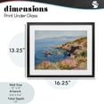 thumbnail image 4 of Stupell Industries Traditional Where Mountains Meet Sea Black Framed Print Under Glass, 16 x 13, by Svetlana Aleynikova, 4 of 8
