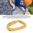 thumbnail image 4 of Auto Locking Climbing Clip, Rock Climbing Safety Lock Strong Load Bearing  for Caving Purple,Gold,Green,Blue, 4 of 7