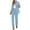 #0149-Blue, variant on Quaouag 2 Piece Pant Suits for Women Dressy Blazer High Waisted Straight Leg Pants Sets Business Casual Outfits