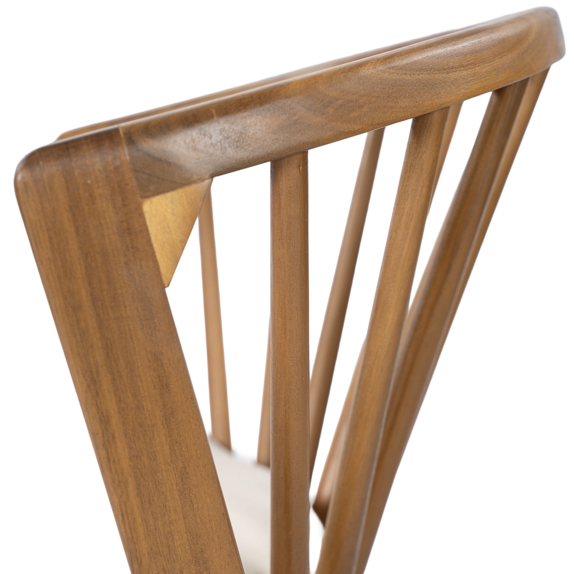 Christopher Knight Home 7-Piece Rustic Patio Expandable Dining Table with Windsor Chairs, Teak+Cream