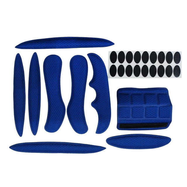 Kits de acolchado de casco de bicicleta Universal 27 piezas Sunnimix Azul