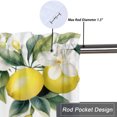 thumbnail image 5 of Yellow Lemon Printed Window Curtains Valances Watercolor Cute Fruit Flowers Window Valance for Living Room Bedroom, Kitchen Valance Rod Pocket Window Curtain 54 by 18 in, 1 Panel, 5 of 6