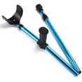 thumbnail image 1 of Muletas de antebrazo para adultos, bastón plegable portátil para caminar, muleta de bastón telescópica ajustable para personas mayores discapacitadas (paquete de 1/azul), 1 of 5