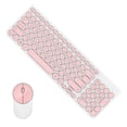 thumbnail image 2 of Teclado y ratón Juego de ratones inalámbricos para juegos, PC, oficina, teclado con teclas redondas, rosa seitruly EL001646-01B, 2 of 2