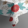thumbnail image 5 of Pioneer Flower Floral Print Pattern Square Tablecloth, Waterproof Wipeable Spillproof Washable Table Cover for Home Kitchen Party Decor, 42"x42", 5 of 6