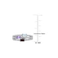 thumbnail image 3 of 4/5 Carat (Ctw) Amethyst, Garnet, and Blue Topaz Ring in Sterling Silver for Women, 3 of 6