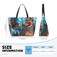 thumbnail image 4 of Balery Blue Dragon And White Tiger Beach Travel Bag - Water-Resistant, Large Capacity Lightweight Tote with 7 Pockets for Women and Men - Perfect for Beach, Pool, Gym, and Travel, 4 of 7