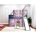 thumbnail image 6 of JACKPOT Solid Wood Prince & Princess Low Loft Twin Bed in Blue/Pink Camo, 6 of 6
