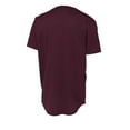 thumbnail image 6 of Sport Tek Adult Male Men V-Neck Plain Short Sleeves Jersey Maroon X-Small, 6 of 6