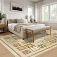 thumbnail image 6 of Wondo 6x9 Washable Non-Slip Area Rug - Boho Moroccan Geometric Bohemian Carpet for Living Room, Bedroom, Dining Room, Office, Beige, 6 of 9