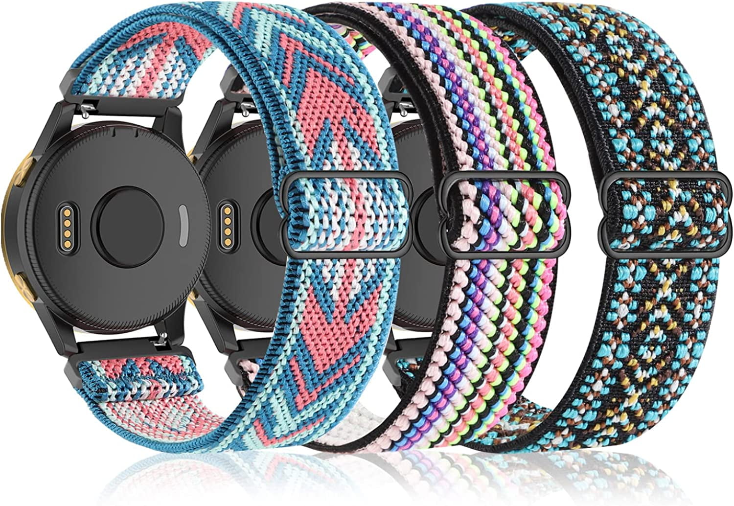  Sankel Compatible for Garmin Venu Sq 2 Bands,Women Metal  Replacement Chain Bracelet Strap Wristband for Garmin Venu/Venu Sq/Venu Sq 2  Music,Vivoactive 3,Vivomove HR,Garmin Move Luxe/Style (Black) : Electronics