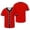 Red, variant on Tranfacy Unisex Kids 1-13 Years Summer Shirt Short Sleeve V-Neck Solid Mesh Casual Sports Ball Tops