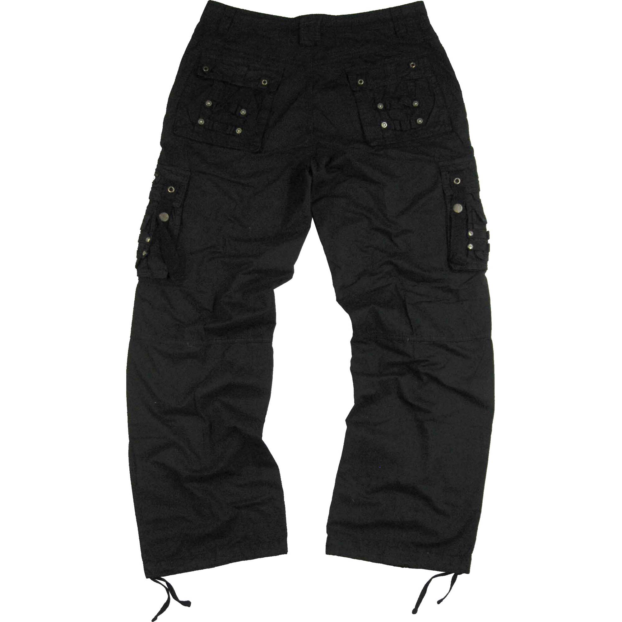 Men's Military Cargo Pants Black #12211 - Walmart.com