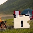 thumbnail image 1 of Portable Water Storage Tank with Spigot Water Tank Container Water Jug Bucket for Outside Activities Backpack Survival BBQ Khaki 18L, 1 of 8
