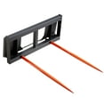 thumbnail image 6 of KFFKFF 49" Hay Fork, 3000lbs Load Capacity, Compatible with Skid Steer Loader and Tractor, Includes 2 Spear Attachments, Easy-to-Attach Spikes, 6 of 9