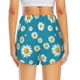 thumbnail image 4 of Goofa Daisies Flowers Printed Women 2 in 1 Running Shorts,Quick Dry Athletic Workout Shorts,High Waisted Athletic Shorts with Liner Pockets-X-Large, 4 of 9