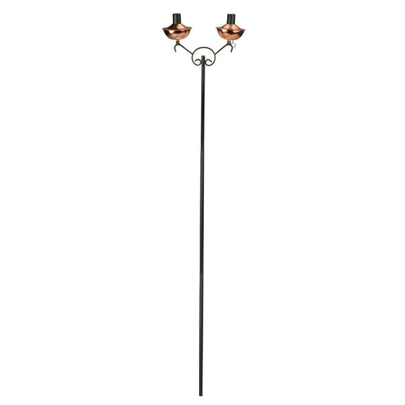 Northlight 42" Shiny Oil Lamp Outdoor Patio Torch - Copper