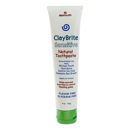 Zion Health Natural ClayBrite Sensitive Gums Toothpaste, 4