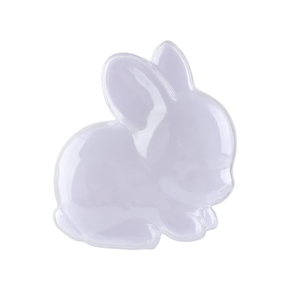 Eoozwa Easter Bunny Transparent Storage Box Plastic Candy Snack Container for Gift Packaging Party Favors Small Item Organizer