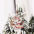 Christmas Wooden Small Pendant Wooden Sign Santa Sleigh Ornament Pack