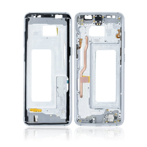 Replacement Mid-Frame Housing Compatible For Samsung Galaxy S8 (With Small Parts) (Arctic Silver)