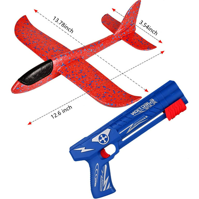 3 Pack Airplane Toys with Launcher, Kids Foam Glider Planes, Outdoor Flying  Toys Xmas Gifts for 4 5 6 7 8 9 10 Year Old Boys Girls