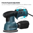 thumbnail image 3 of Electric Sander,300w Handheld Sander Plate Sander Wood Inch 125mm Plate Handheld Sander 5 Sander 5 Inch With Box 6 Box 6 Speed Wood Furniture Car Sander Wood Furniture 125mm Plate Sander, 3 of 6