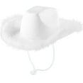 thumbnail image 2 of Weikingp Cowboy Hats for Women Sunhat Women Hat with Feather Feather Brim Size Cowboy Hat with Feathers for Costume Party Play Dress Up Outfits for Women Wide Brim Hats for Women One Size Clearance！, 2 of 4