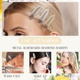 thumbnail image 2 of 2PCS Pas de Pince à Cheveux Plis Sans Plis Pinces à Cheveux en Strass Carte Épingle à Cheveux Sans Plis Pinces à Cheveux Minuscules Pinces à Cheveux Pinces à Boucles, 2 of 5