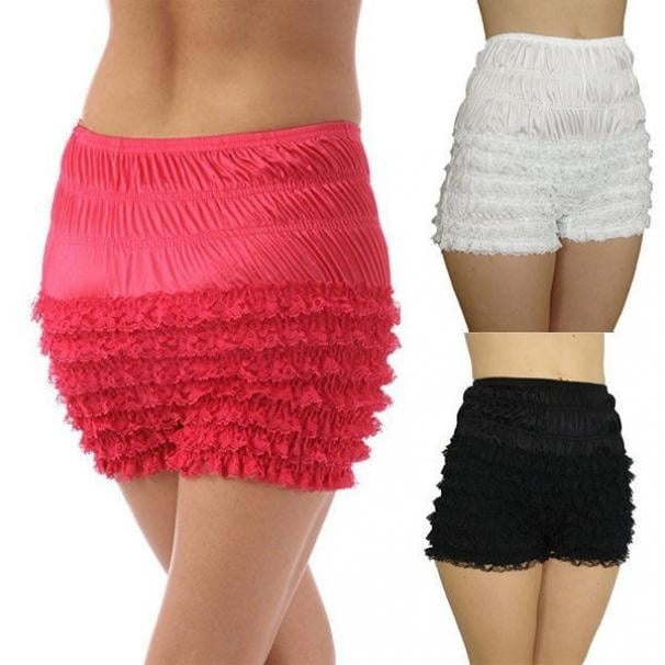 Women Lace Frilly Ruffle Knicker Underwear Short Pants Safety Shorts 5 ...