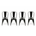 thumbnail image 1 of Nicer Furniture Stackable Style Black Dining Steel Chairs, 1 of 1