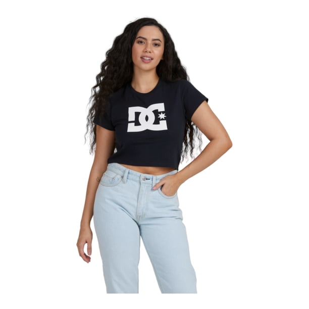 Playera Dc Shoes Dc Star Para Mujer Color Negro Modelo ADJZT03035KVJ0