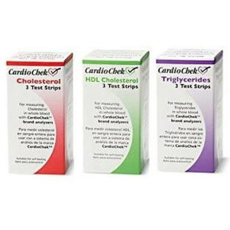 CardioChek Starter Refill Cholesterol Kit includes 3 total 3 hdl 3 trig  9 (Best Cholesterol Test Kit)
