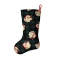 thumbnail image 2 of Christmas Stockings,Green and Black Christmas Plaid Santa Pattern Stockings Christmas,14.8'' Xmas Stockings,Christmas Party Favors,Christmas Party Decorations,Christmas Stockings Personalized, 2 of 5