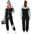 thumbnail image 5 of Disfraz de fantasía hippie de los años 80 y 90 para mujer, disfraz de fiesta disco, cosplay, para mujer adulta, para Halloween, carnaval, ropa rockera vintage, hip-hop, 5 of 5